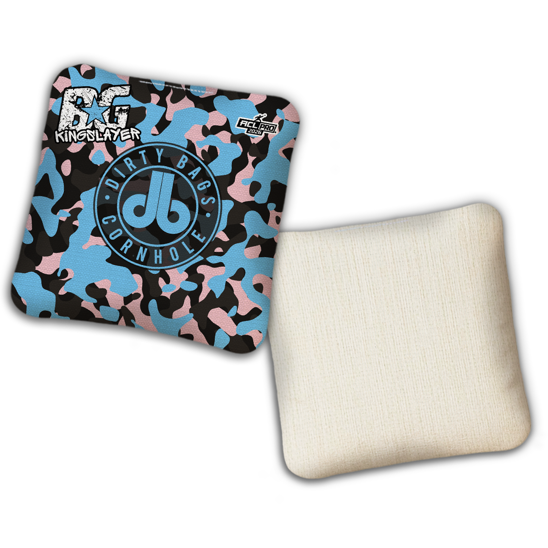 2026 BG Multiple Bag Models - "DB Camoflauge” Dirty Bags Collab - ACL Pro Stamped Cornhole Bags - SET OF 4 BAGS