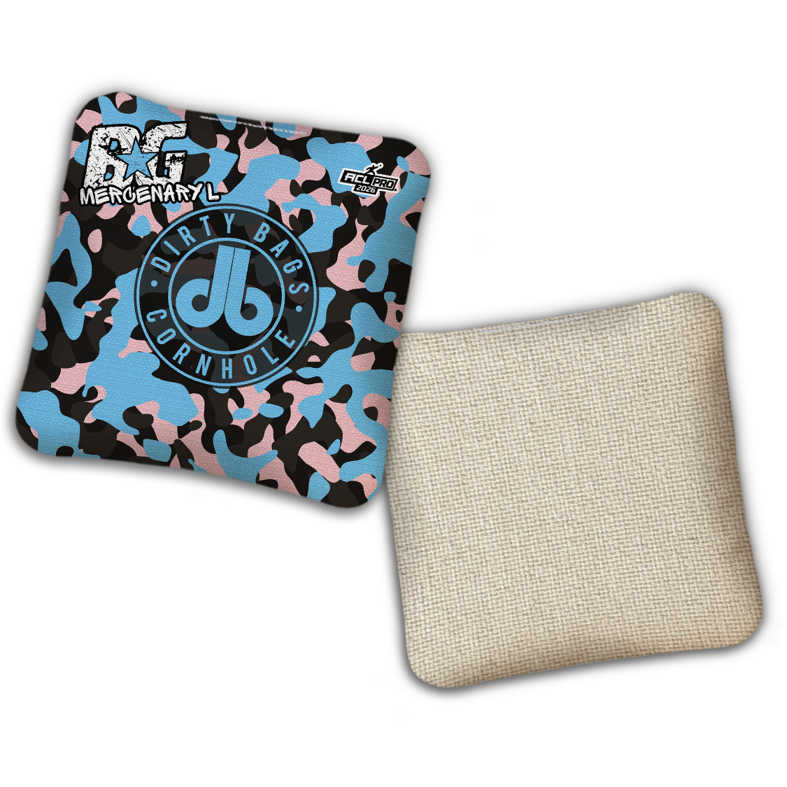 2026 BG Multiple Bag Models - "DB Camoflauge” Dirty Bags Collab - ACL Pro Stamped Cornhole Bags - SET OF 4 BAGS