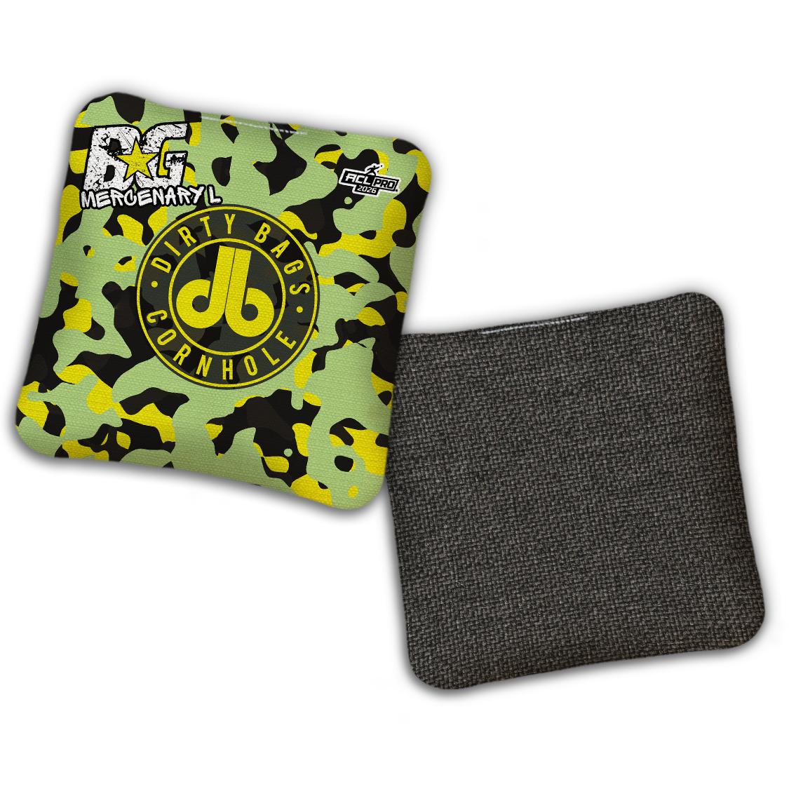2026 BG Multiple Bag Models - "DB Camoflauge” Dirty Bags Collab - ACL Pro Stamped Cornhole Bags - SET OF 4 BAGS