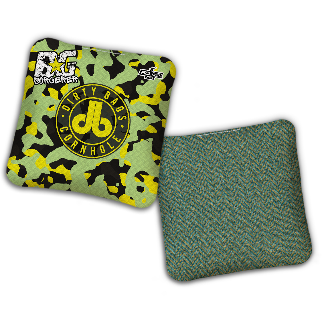 2026 BG Multiple Bag Models - "DB Camoflauge” Dirty Bags Collab - ACL Pro Stamped Cornhole Bags - SET OF 4 BAGS