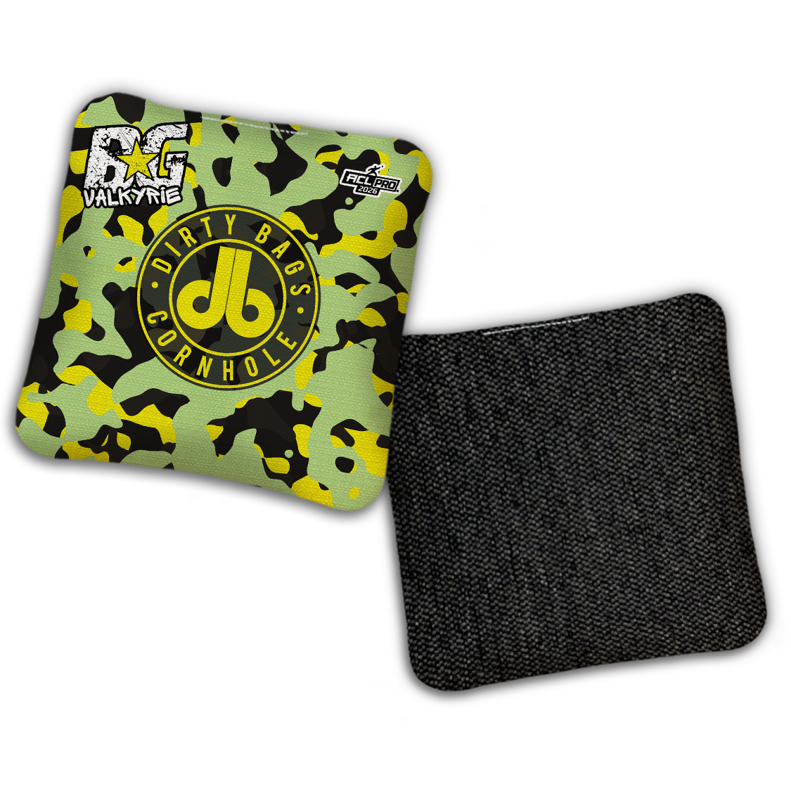 2026 BG Multiple Bag Models - "DB Camoflauge” Dirty Bags Collab - ACL Pro Stamped Cornhole Bags - SET OF 4 BAGS
