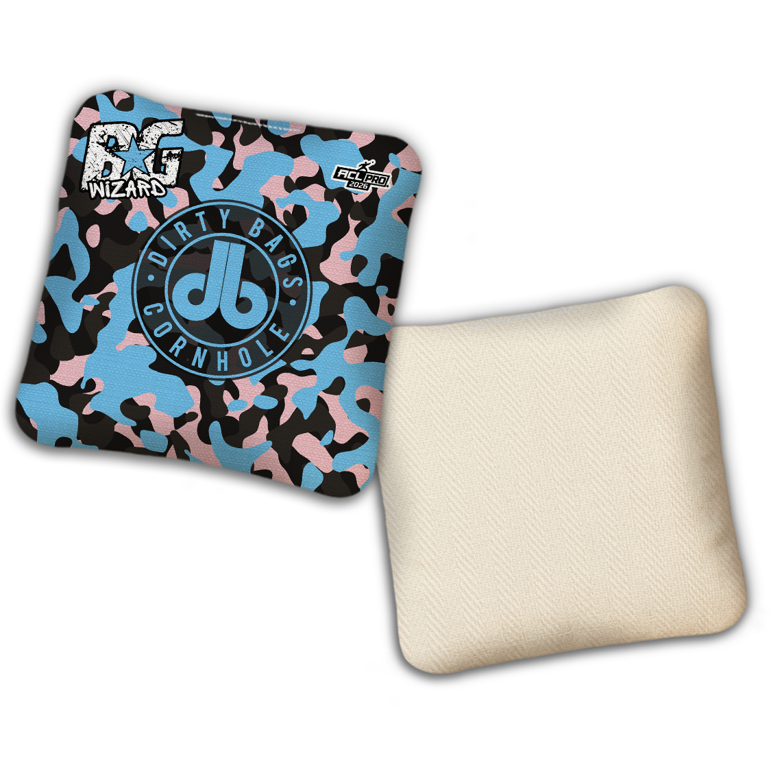 2026 BG Multiple Bag Models - "DB Camoflauge” Dirty Bags Collab - ACL Pro Stamped Cornhole Bags - SET OF 4 BAGS
