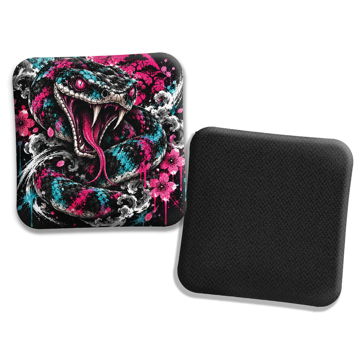 Hybrid Carpet Cornhole Bags - Speed Profile 5/8 - Snake Attack
