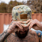American Flag Leather Patch Crushable Rope Snapback Hat