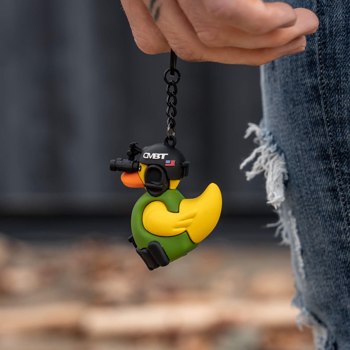 Tactical 3D PVC Keychain