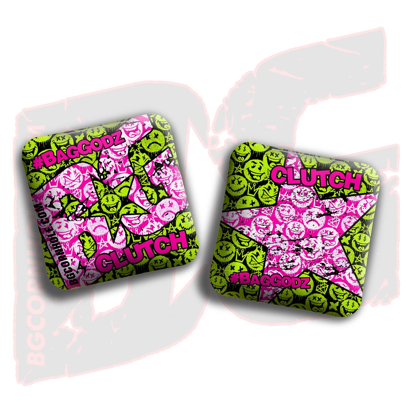 2026 BG Clutch - "Clutch Says Cheese” - Non Stamped Cornhole Bags - SET OF 4 bags