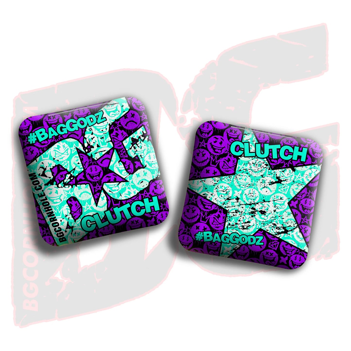 2026 BG Clutch - "Clutch Says Cheese” - Non Stamped Cornhole Bags - SET OF 4 bags