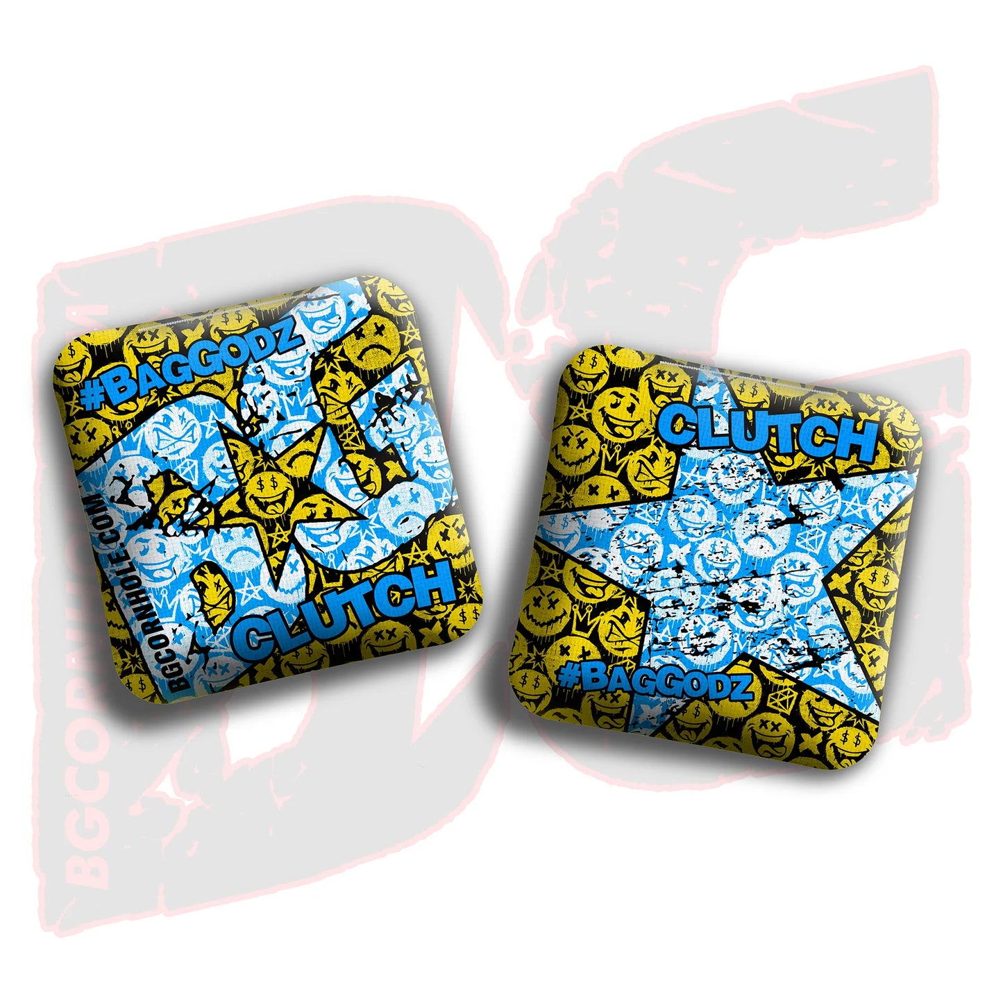 2026 BG Clutch - "Clutch Says Cheese” - Non Stamped Cornhole Bags - SET OF 4 bags