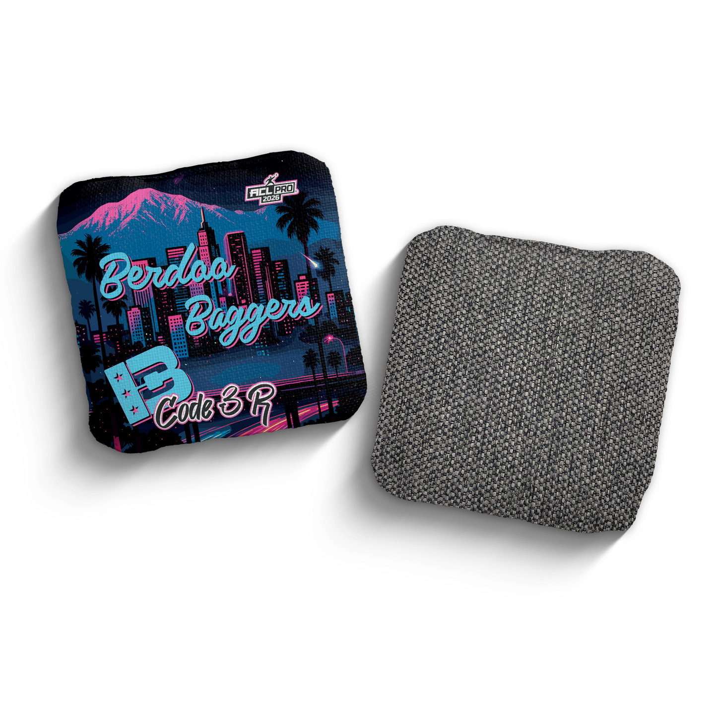 2026 Brotherhood Cornhole Code 3 Berdoo Baggers Collaboration ACL Pro Stamped Cornhole Bags