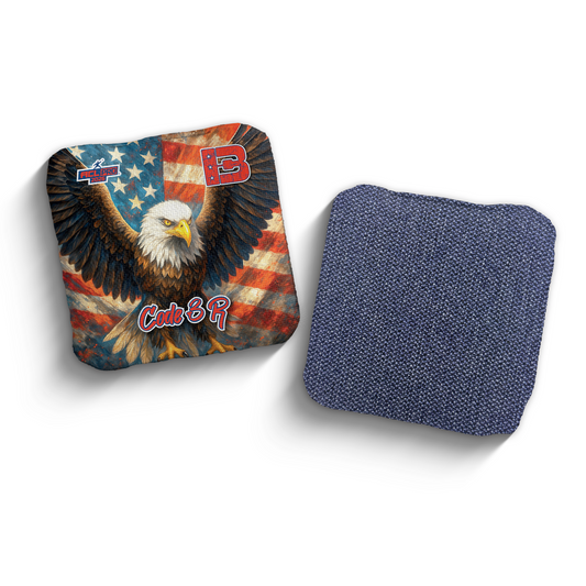 2026 Brotherhood Cornhole Code 3 American Eagle Edition ACL Pro Stamped Cornhole Bags