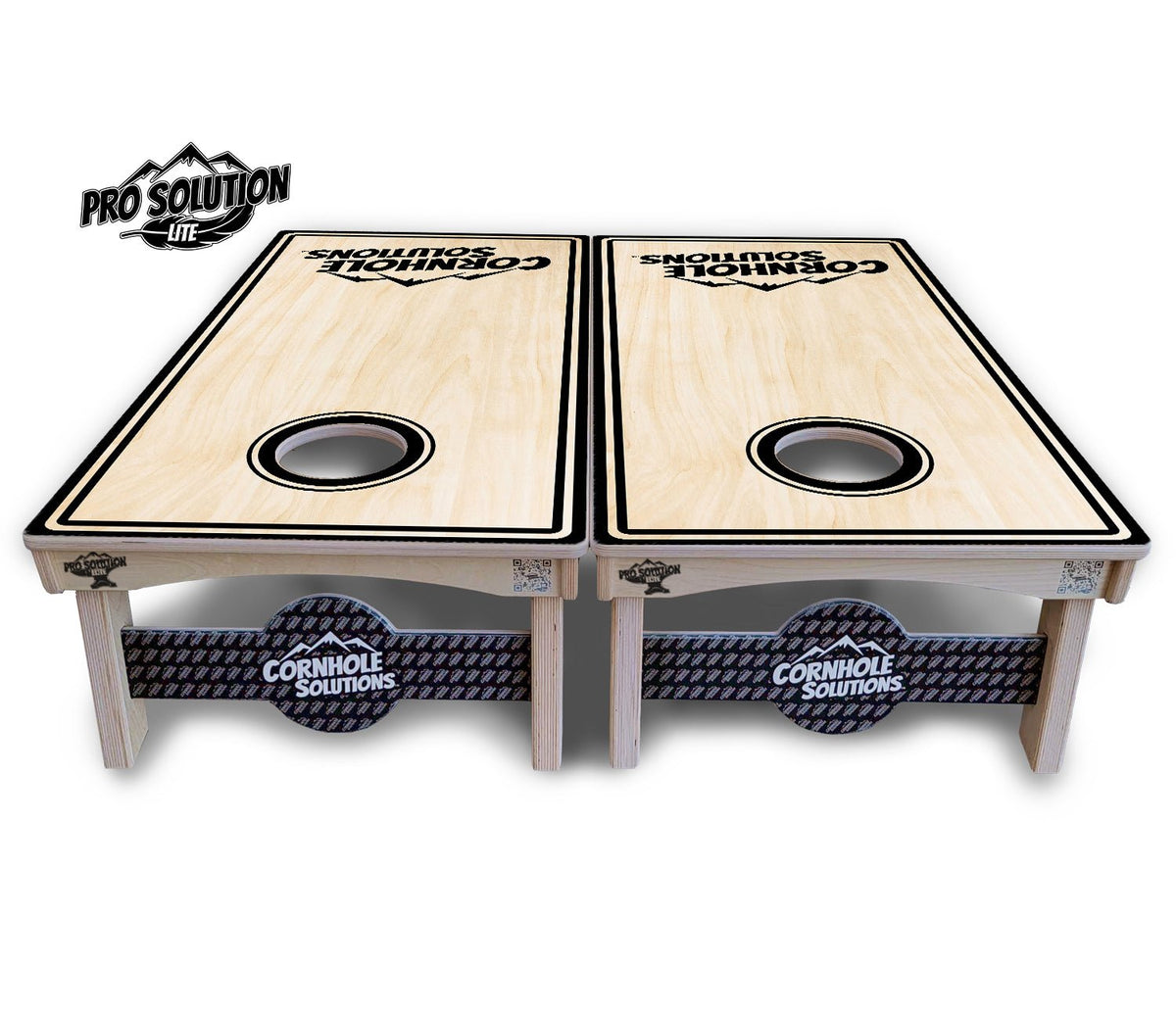 Pinstripe CS Logo Cornhole Boards – Pro Lite or Pro Elite