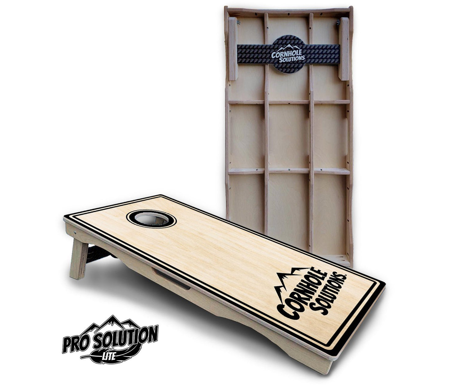 Pinstripe CS Logo Cornhole Boards – Pro Lite or Pro Elite
