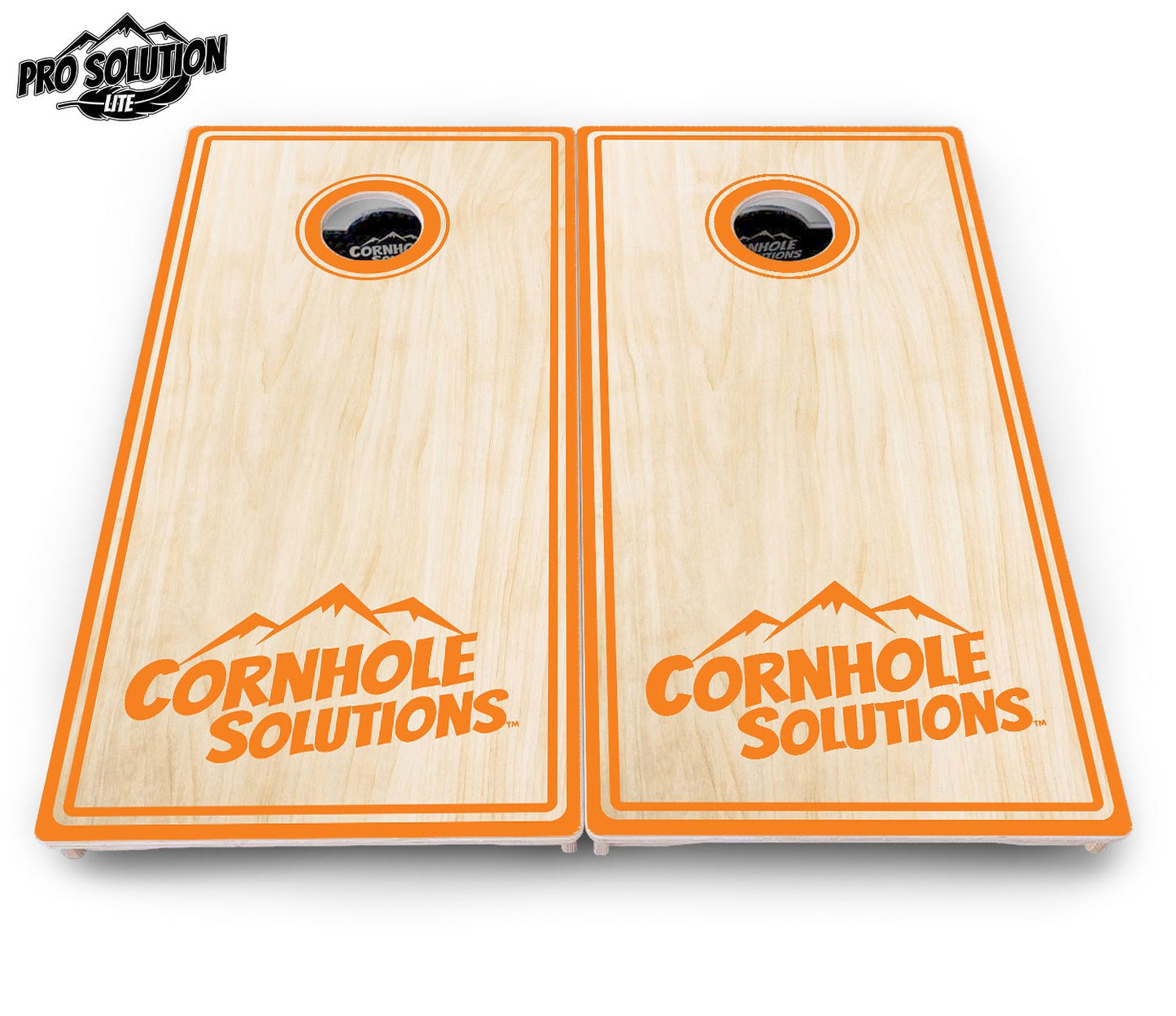 Pinstripe CS Logo Cornhole Boards – Pro Lite or Pro Elite