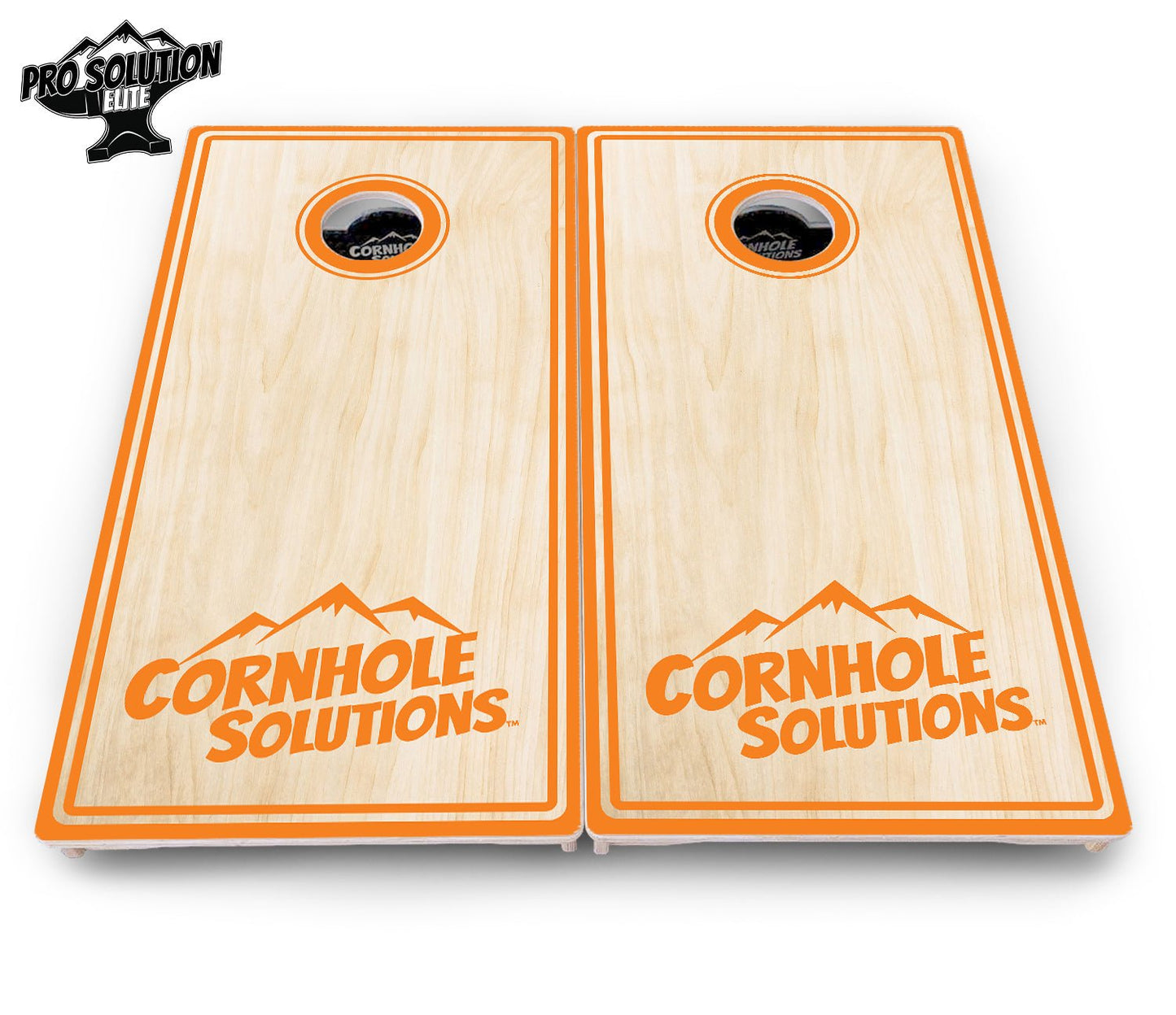 Pinstripe CS Logo Cornhole Boards - Pro Solution Elite Series