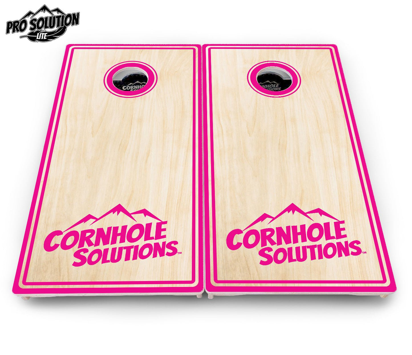 Pinstripe CS Logo Cornhole Boards – Pro Lite or Pro Elite