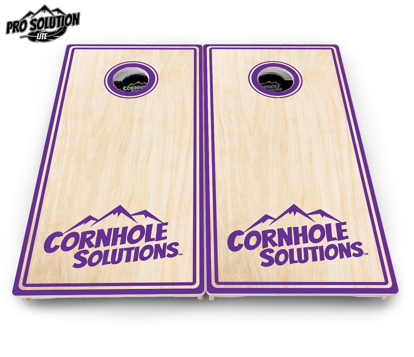 Pinstripe CS Logo Cornhole Boards – Pro Lite or Pro Elite