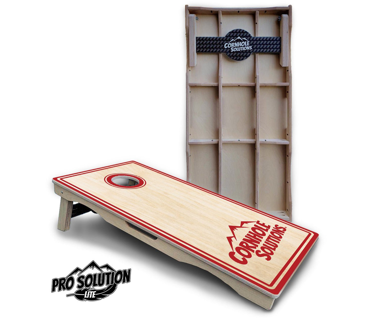 Pinstripe CS Logo Cornhole Boards – Pro Lite or Pro Elite