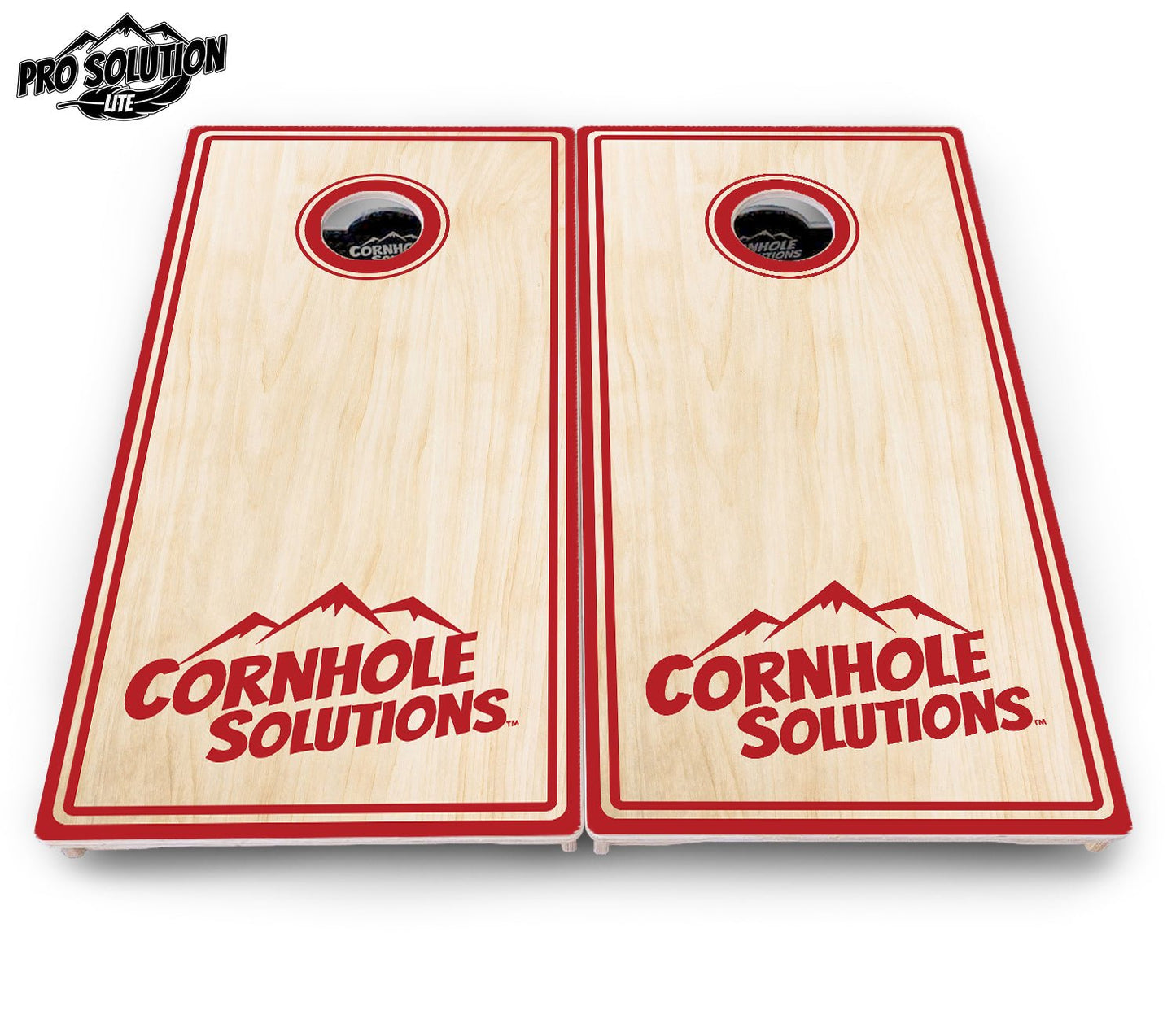 Pinstripe CS Logo Cornhole Boards – Pro Lite or Pro Elite