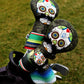Mustache Sugar Skull - Driver Cover Green Camo