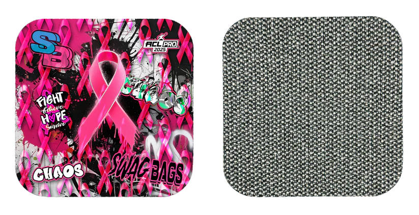 Swag Bags Cornhole - Chaos - Breast Cancer Awareness