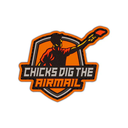 "Chicks Dig The Airmail" PVC Velcro Patch