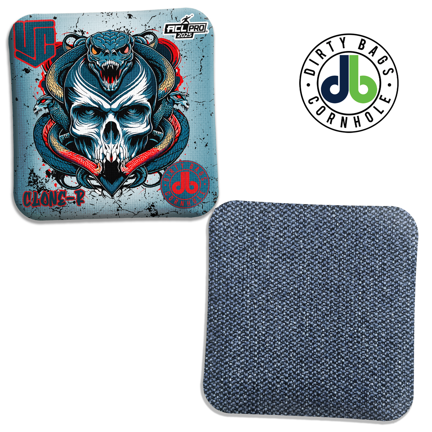 Underworld Cornhole Bags - ACL 2025 - DB Skull and Snake Clones