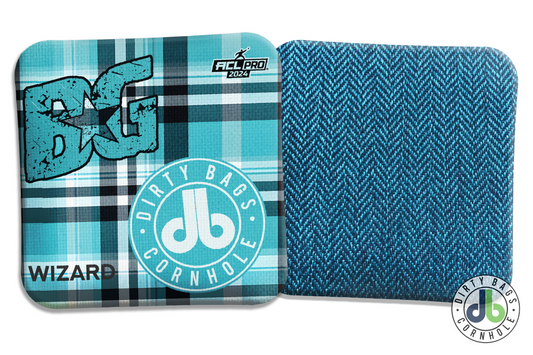 Cornhole Bags - Best Cornhole Bags by BG Cornhole Wizards in plaid coloring