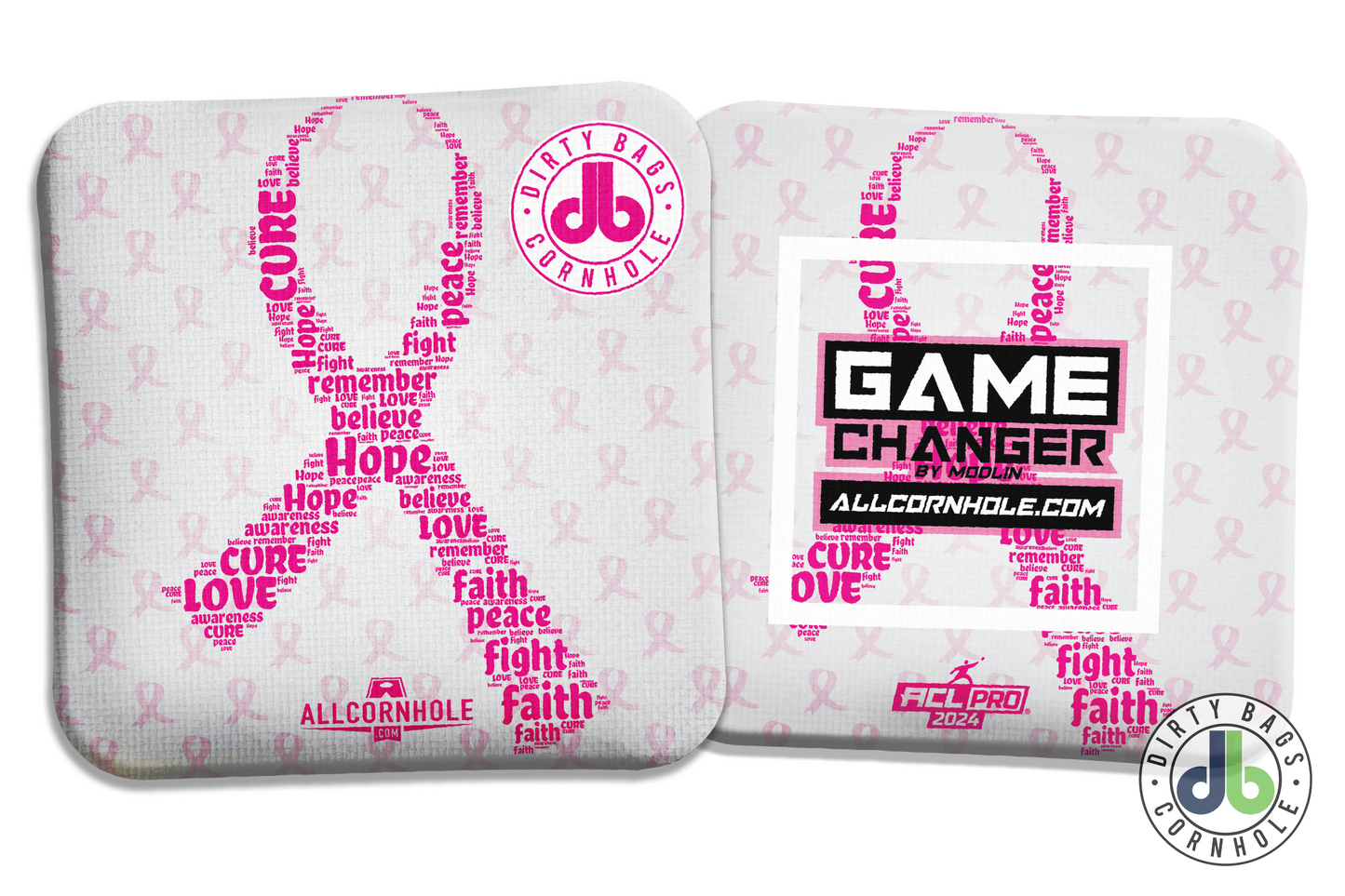 Game Changer Cornhole Bags - Breast Cancer Awareness