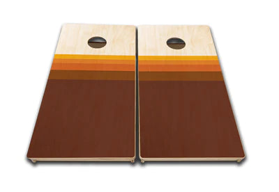 Tournament Quality Cornhole Boards - Retro Gradient Design