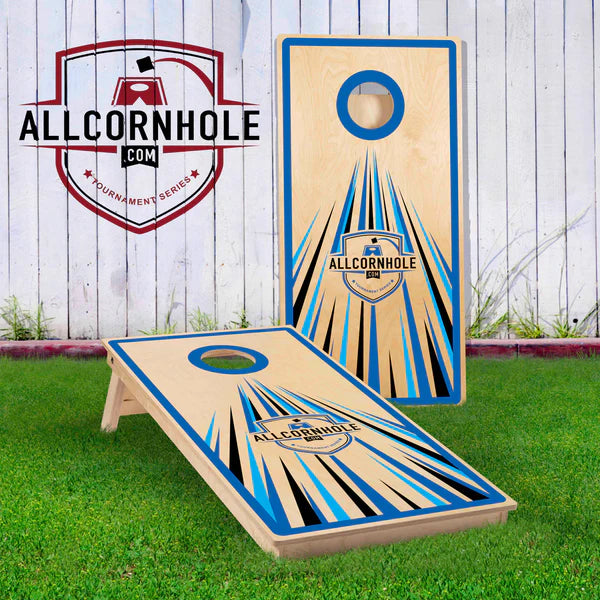 ACL Competition Boards - AllCornhole Directional Design Blue