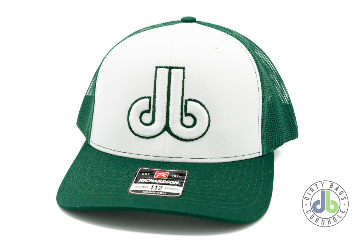 db Cornhole Hat - Green and White