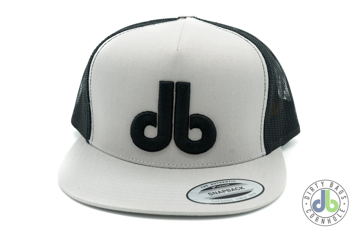 db Cornhole Hat - Gray and Black