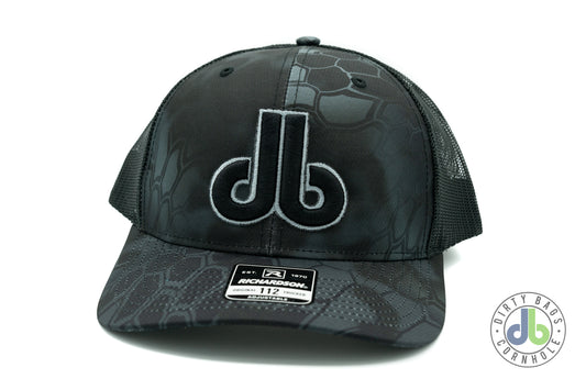 db Cornhole Hat - Black Camo