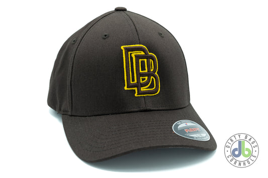 DB Cornhole Hat - Brown and Yellow Hometown Edition
