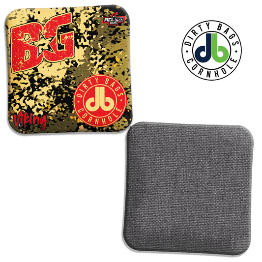 BG Cornhole Bags - Viking - Gold Digi Camouflage