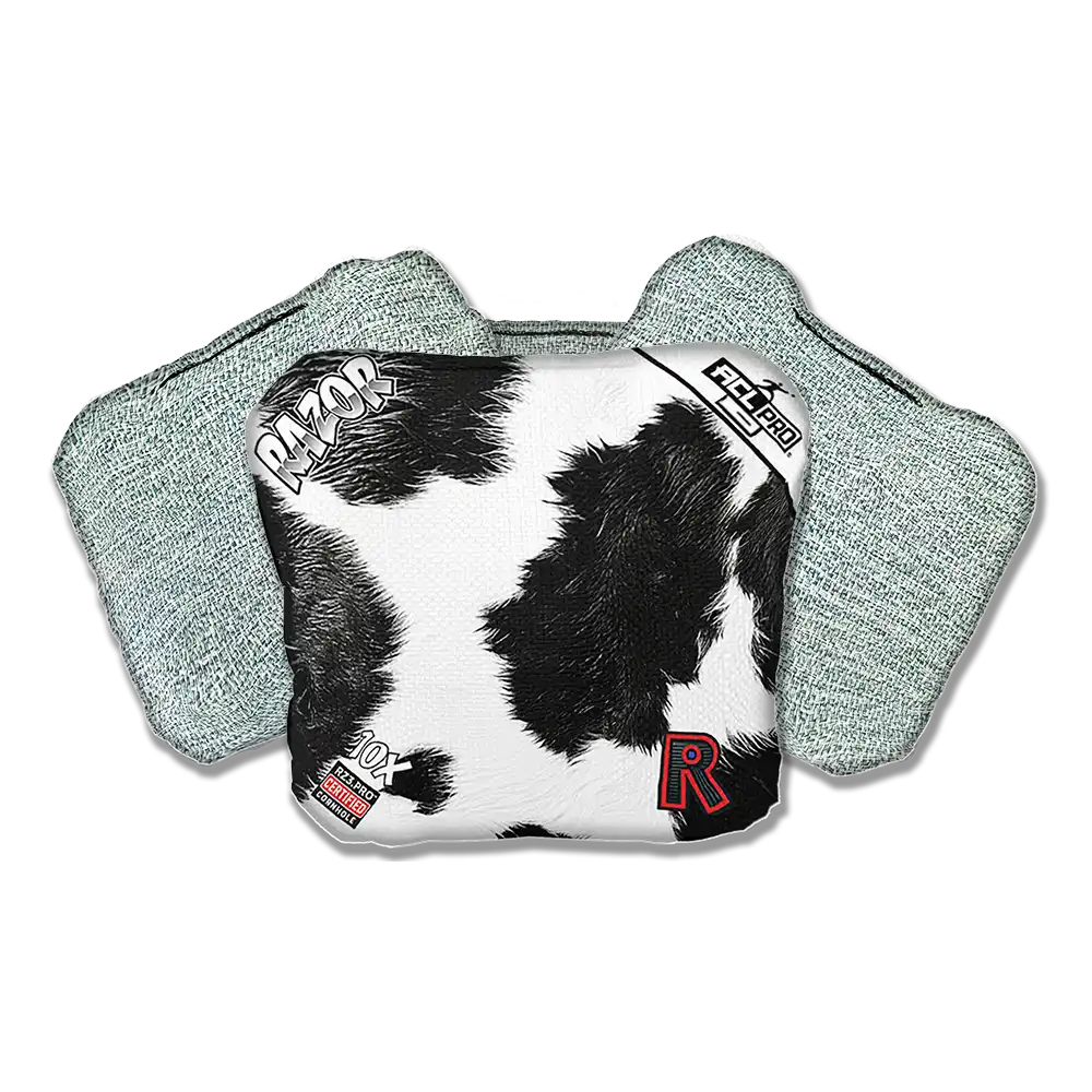 10X | Cow Print | ACL PRO Razor Cornhole Bags
