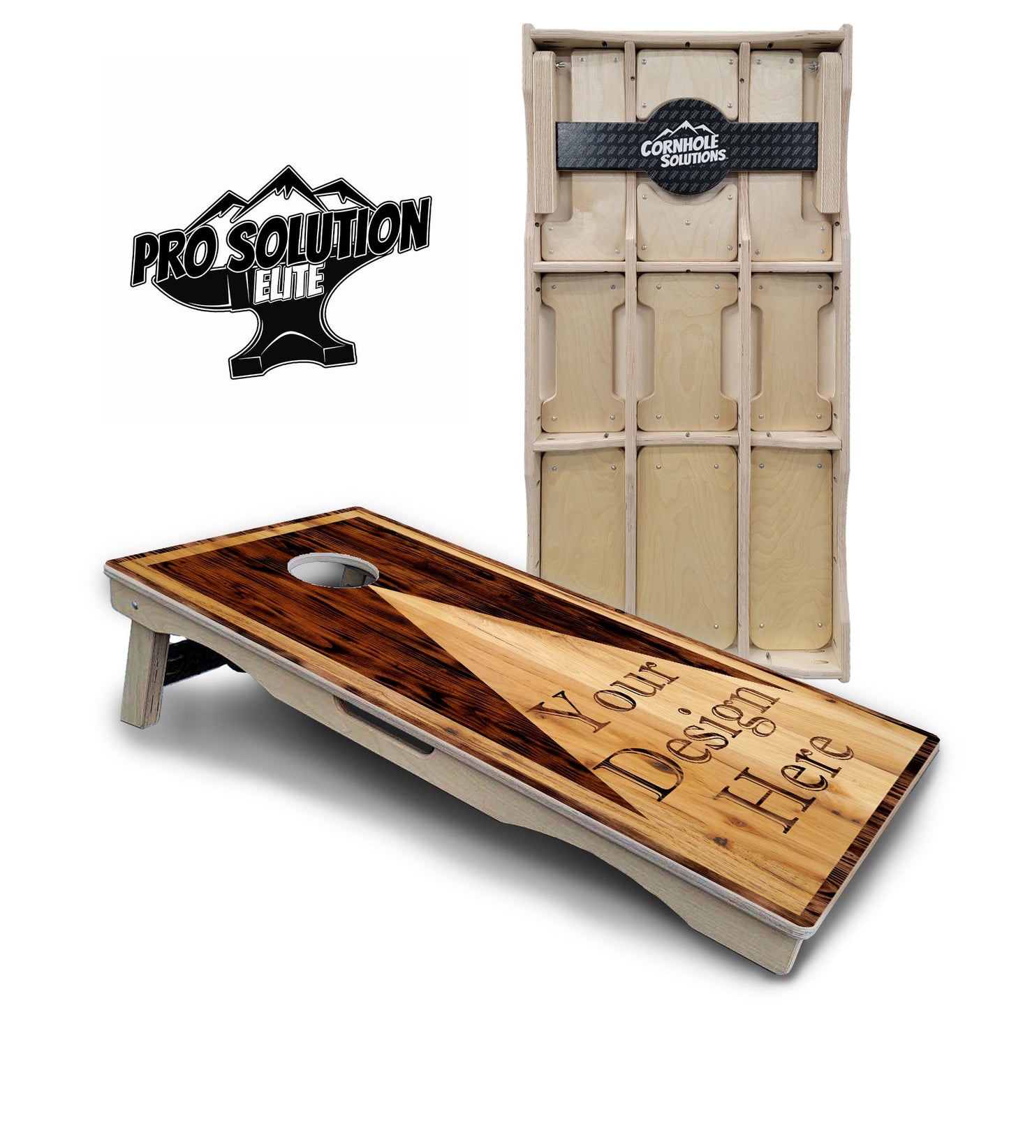 Custom Wooden Triangle Cornhole Boards - Pro Series - Pro Lite or Pro Elite