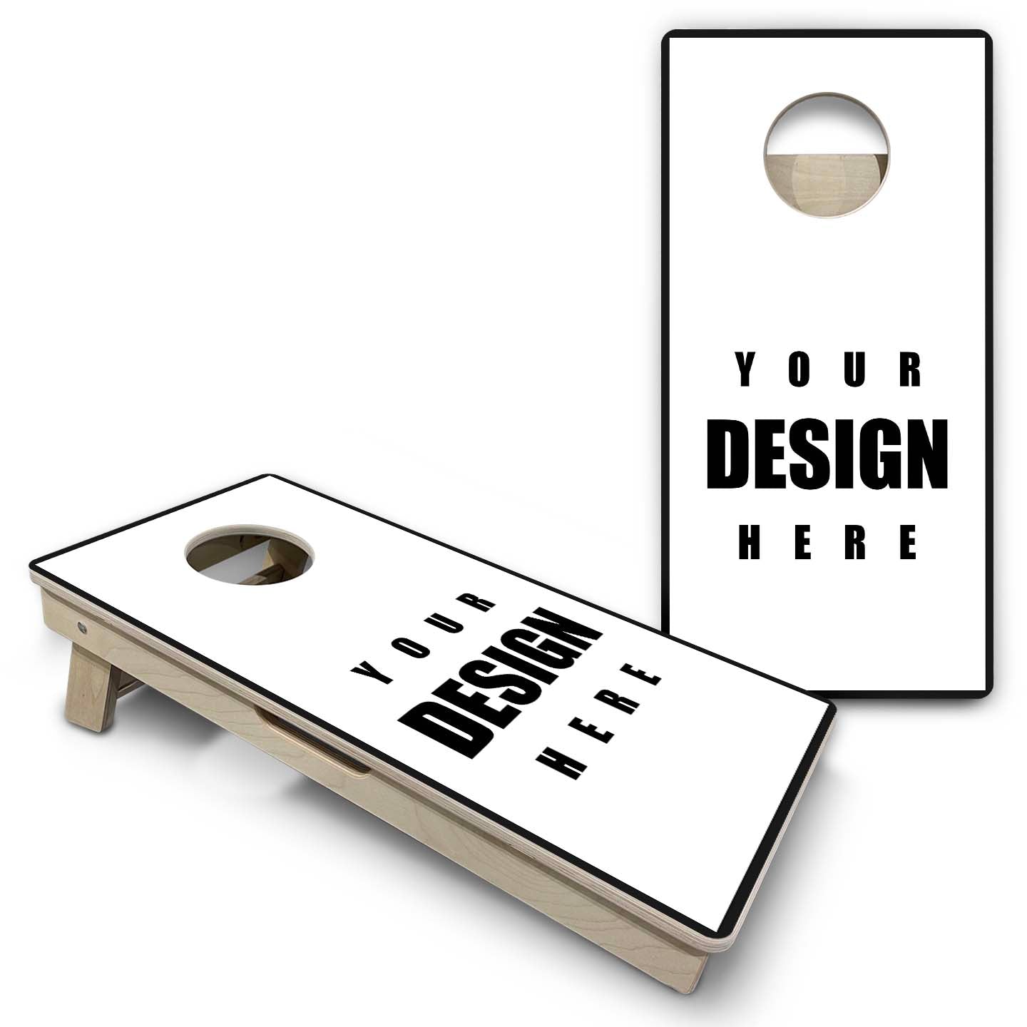 Custom - Mini or Vacation Size Cornhole Boards with 8 Mini Bags