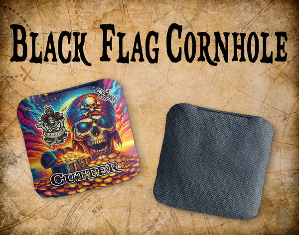 Black Flag Cornhole Bags - Cutter - Treasure Island