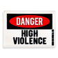 Danger High Violence Pvc Patch