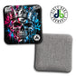 BG Chrome Skull cornhole bags