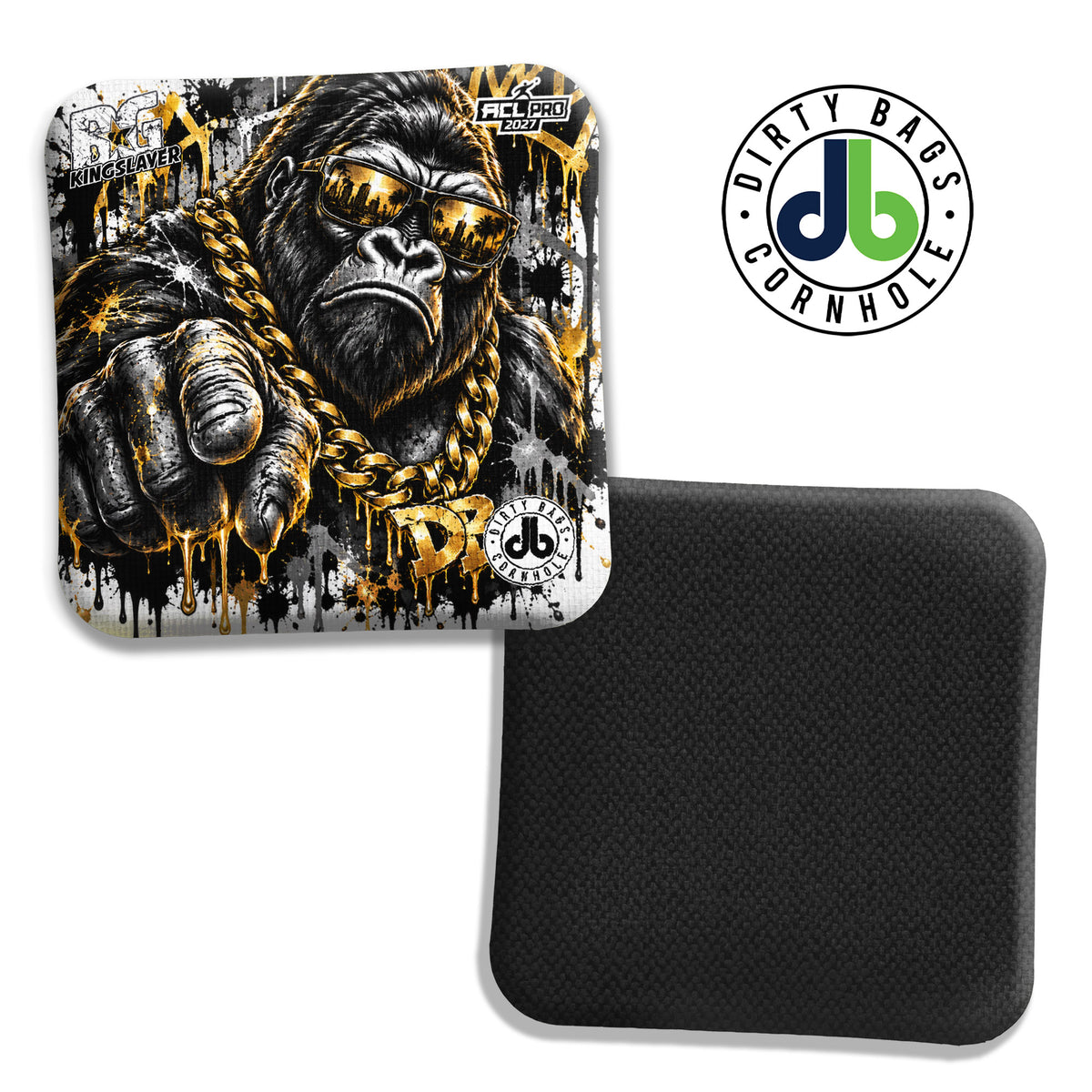 BG Cornhole Bags - Kingslayer - Gorilla Gold
