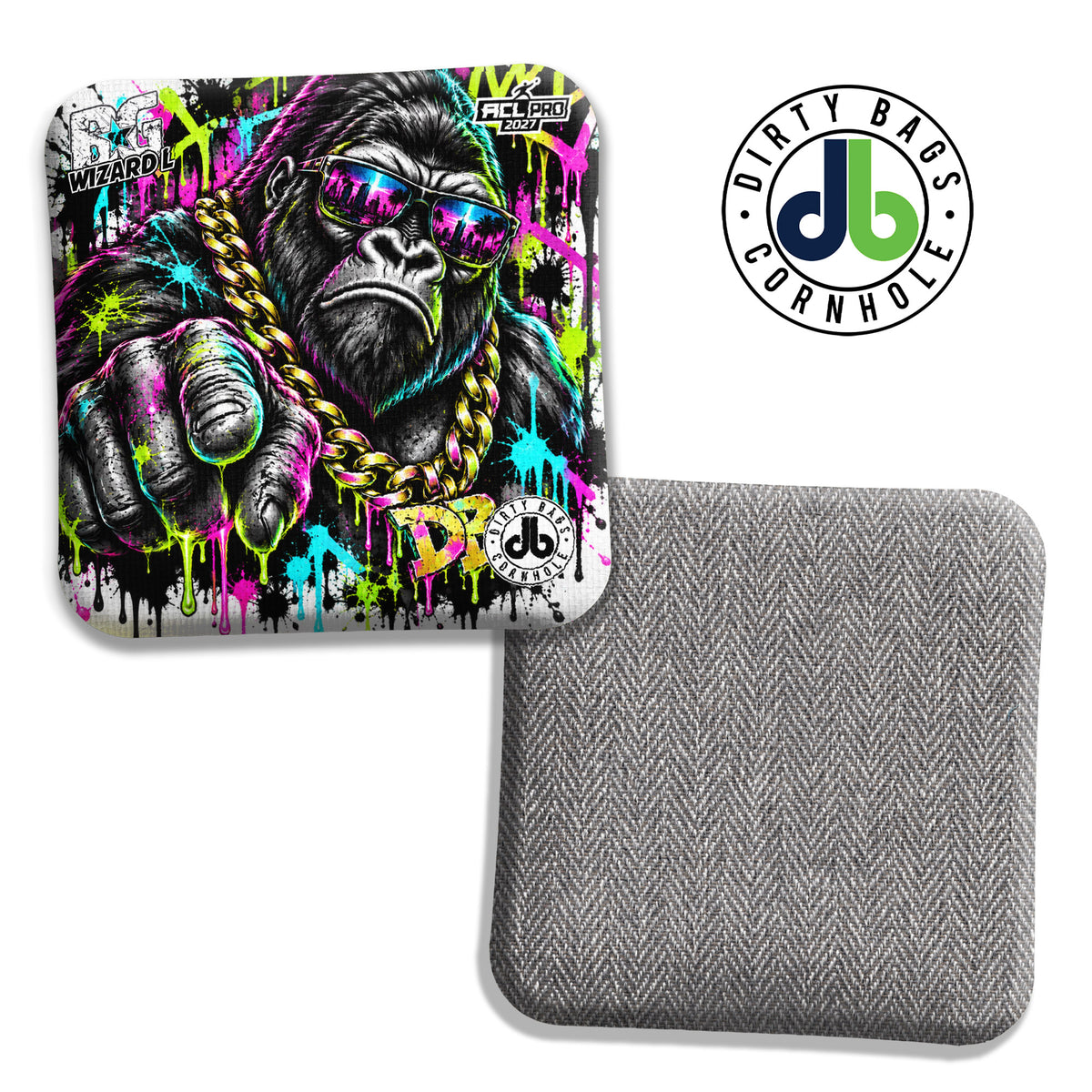 BG Neon Gorilla cornhole bags