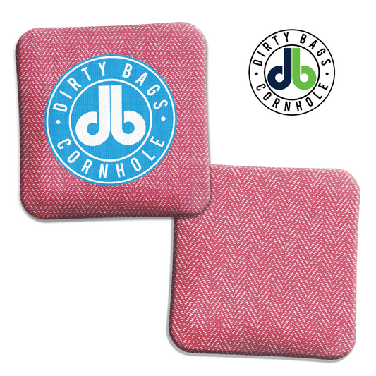 Pink Color Match DB Logo Cornhole Bags - Speed 5/8