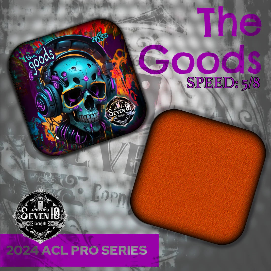 Seven 10 Cornhole Bags - The Goods - Skull Editions