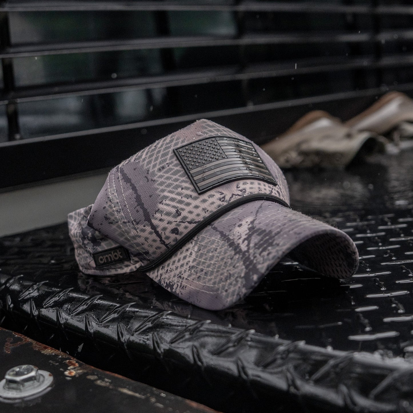 American Flag PVC Patch Waterproof Weekender Snapback