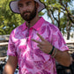 Pink Floral Polo
