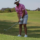Pink Floral Polo