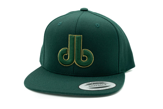 DB Cornhole Hat - Dark Green on Green