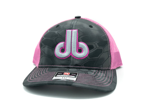 DB Cornhole Hat - Pink and Gray Tech Camo